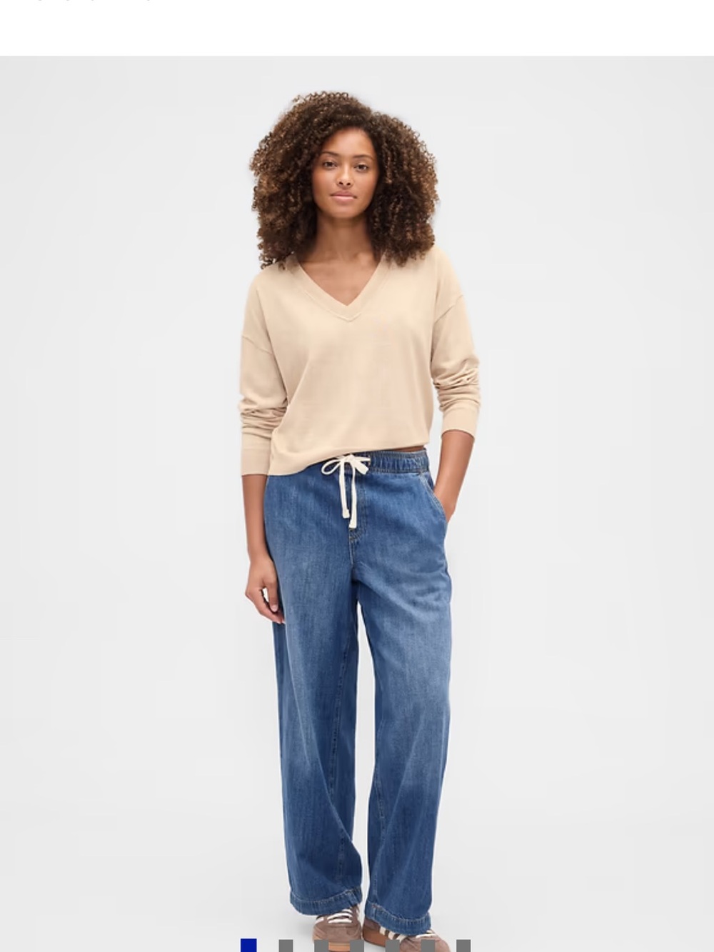 NWT GAP Women’s Relaxed Drawstring Jeans SIZE Large